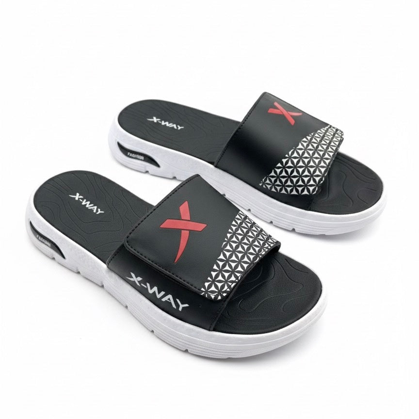FULL White Outstanding Look Prestige Comfort Slides | Medicated
