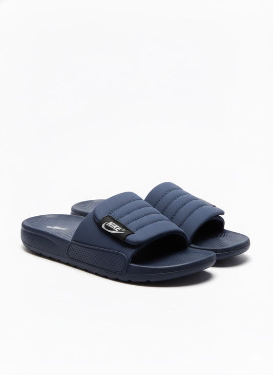 Adjustable Black Slides | Soft Cushion Comfort & Non-Slip Water Resistant Slippers for Men